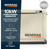 image:imageGenerac 26kW Home Standby Generator for home use with 200 amp transfer switch builtin cellular connectivity whole house generator for power backup10kW