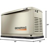 image:imageGenerac 26kW Home Standby Generator for home use with 200 amp transfer switch builtin cellular connectivity whole house generator for power backup24kW  200Amp Switch