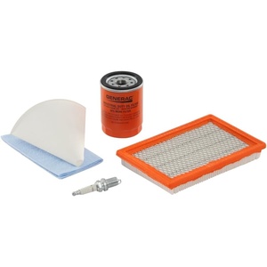 image:imageGenerac 6482 Maintenance Kit for 8kW9kW and 10kW 410459460cc Home Standby Generators  Includes Spark Plugs Oil FilterAir FilterFunnelWrench amp More  Service Kit for 2yr or 200Hour Intervals