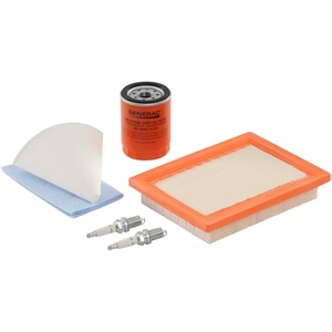 image:imageGenerac 6483 Maintenance Kit for 10kW 533cc Standby Generators  Includes Air Filter Oil Filter Spark Plugs amp More  Scheduled Service Kit for Home Backup Power Systems