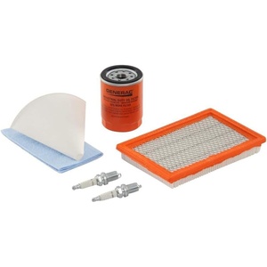 image:imageGenerac 6484 Maintenance Kit for 1218 kW Generators  Fits 760cc990cc Engines Includes Air amp Oil Filters Spark Plugs amp More  Complete Kit for Peak Generator Performance