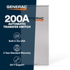 image:imageGenerac 100Amp Automatic Generator Transfer Switch Single Phase Service Entrance Rated NEMA 3R Outdoor Enclosure200Amp