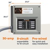 image:imageGenerac HomeLink 50Amp Portable Generator Transfer Switch Kit Upgradeable Manual Transfer Switch Indoor PreWired Panel 816 CircuitsSwitch Kit