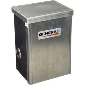 image:imageGenerac 30Amp Manual Generator Transfer Switch Power Center for Portable Generators Whole Panel Backup Outdoor Service Entry30Amp 2 Circuit