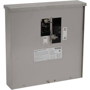 image:imageGenerac 30Amp Manual Generator Transfer Switch Power Center for Portable Generators Whole Panel Backup Outdoor Service Entry30Amp Whole Panel