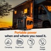 image:imageGenerac 3500Watt Gas Powered Portable Inverter Generator  Electric Start  Lightweight Enclosure  UltraQuiet Performance  Great for Home Backup Camping and RV Use