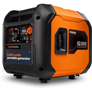 image:imageGenerac 3500Watt Gas Powered Portable Inverter Generator  Electric Start  Lightweight Enclosure  UltraQuiet Performance  Great for Home Backup Camping and RV Use