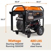 image:imageGenerac 19300 Starting Watt Portable Gas Generator  Electric Start  Home Backup or RV Ready  Heavy Duty Frame  Quiet Long Runtime Emergency Power  49State Compliant19 300 Starting Watts