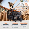 image:imageGenerac 6875 Starting Watt Portable Gas Generator  Electric Start  Home Backup or RV Ready  Heavy Duty Frame  Quiet Long Runtime Emergency Power  50State Compliant12 500 Starting Watts  50 State