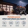 image:imageGenerac 6875 Starting Watt Portable Gas Generator  Electric Start  Home Backup or RV Ready  Heavy Duty Frame  Quiet Long Runtime Emergency Power  50State Compliant12 500 Starting Watts  50 State