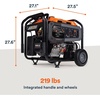 image:imageGenerac 6875 Starting Watt Portable Gas Generator  Electric Start  Home Backup or RV Ready  Heavy Duty Frame  Quiet Long Runtime Emergency Power  50State Compliant12 500 Starting Watts  50 State