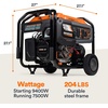 image:imageGenerac 6875 Starting Watt Portable Gas Generator  Electric Start  Home Backup or RV Ready  Heavy Duty Frame  Quiet Long Runtime Emergency Power  50State Compliant9 400 Starting Watts