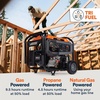image:imageGenerac 6875 Starting Watt Portable Gas Generator  Electric Start  Home Backup or RV Ready  Heavy Duty Frame  Quiet Long Runtime Emergency Power  50State Compliant12 500 Starting Watts