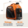 image:imageGenerac 8251 GP2500i 2500Watt Gas Powered Portable Inverter Generator  Compact and Lightweight Design  Produces Clean Stable Power  COsense Technology  CARB Compliant  OrangeBlack