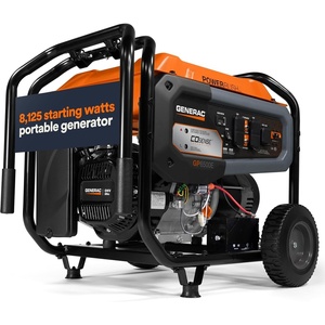 image:imageGenerac 6875 Starting Watt Portable Gas Generator  Electric Start  Home Backup or RV Ready  Heavy Duty Frame  Quiet Long Runtime Emergency Power  50State Compliant8 125 Starting Watts Electric Start