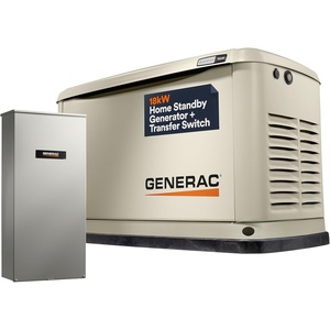 image:imageGenerac Guardian 18kW Home Standby Generator with 200 Amp Transfer Switch  Automatic Whole House Backup Power for Storms Emergencies and Outages WiFi Enabled Runs on Natural Gas or Liquid Propane