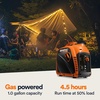 image:imageGenerac 8250 GP2500i 2500Watt Gas Powered Portable Inverter Generator  Compact and Lightweight Design with Parallel Capability  Produces Clean Stable Power  CARB Compliant  OrangeBlack