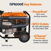 image:imageGenerac 10000 Starting Watt Portable Gas Generator Electric Start10 000 Starting Watts
