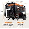 image:imageGenerac 10000 Starting Watt Portable Gas Generator Electric Start9 400 Starting Watts