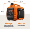 image:imageGenerac 4000 Starting Watt Gas Portable Inverter Generator Extension Cord3 300 Starting Watts
